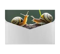 Strawberry Snail File Folder, Waterproof Expanding File Folder with 6 Pockets, Durable PP Document Organizer for Office, Home