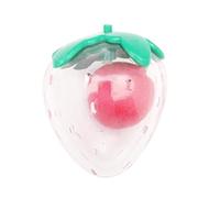 Strawberry Squeaky Dog Toy | Soothing Toys for Aggressive Chews, Interactive Puppy Chew Tools, Small Boredom Supplies for Domes Pet