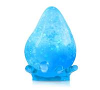 Strawberry Squeeze Squishy Fidget - Soft Squeeze Stress Relief Toy for Kids & Adults, Realistic Fruit Sensory Toy for Anxiety Relief, Party Favors & Birthday Gifts (Blue)