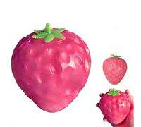 Strawberry Squishies,Stress Relief Soft Simulation Mango Fruit Squeeze Color Changing Toys,Novelty Fidget Sensory Food Fun Stretchy Hand Toys,Easter Basket Stuffers Gifts for Kids Adults (big)