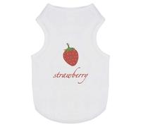 'Strawberry Summer Fruit Illustration Color' Pet Dog/Cat T-Shirt (PT00109277)