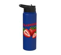 Strawberry Sweet Berries Summer Fruit Aesthetic Retro Stainless Steel Insulated Water Bottle