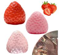 Strawberry Taba Squishy Toys 2025 Cute Strawberry Squeeze Toys Strawberry Squishies Fidget Toys Novelty Squishy Strawberry for for Children and Adults to Relieve Stress and Relax (3pcs)