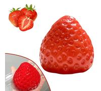 Strawberry Taba Squishy Toys 2025 Cute Strawberry Squeeze Toys Strawberry Squishies Fidget Toys Novelty Squishy Strawberry for for Children and Adults to Relieve Stress and Relax (Red)