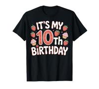 Strawberry Themed It's My 10th Birthday Bash T-Shirt