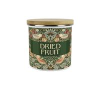 Strawberry Thief Green Personalised Storage Canister - Morris Inspired Tapestry Artwork - Enamel Kitchen/Home Gifts