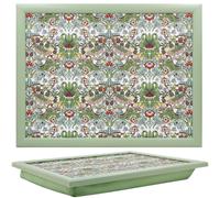 The Leonardo Collection William Morris Strawberry Thief Laptray With Bean Bag for Serving Dishes | Lovely Lap Trays for Eating on Lap for Dinner or Breatfast | Newly Designed Food Trays for Lap
