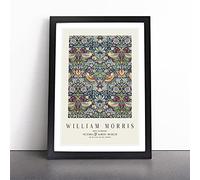 Strawberry Thief Vol.2 by William Morris | Framed Wall Art Print | Modern Home Decor Picture | Ready to Hang Artwork for Living Room, Bedroom, Kitchen or Office | Multiple Sizes