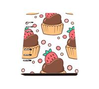 Strawberry Toppings Notebook A5, Pu Leather Notebooks A5, Lined Paper Teacher Notebook 180Pages/90Sheets, School Books for Home, Workbook for Dairy, Journaling Supplies Women Man