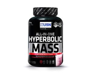 (Strawberry) USN Hyperbolic Mass High Protein Creatine & Carbohydrates All In One Gainer 2kg