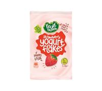 Strawberry Yogurt Flakes 5X18g by Fruit Bowl - Gluten Free Kids Lunchbox Snacks with Real Fruit - Natural Colours & Flavours - Yogurt Coated Fruit Pieces for a Yummy Treat