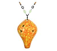 Strawfire Triforce Ocarina - Legend of Zelda Ceramic 6 Hole Ocarina (Yellow)