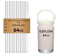 Straws for Stanley IceFlow Jug 64 oz Flip Straw Lid Jug | Replacement Straws for Ice Flow 64oz Jug BPA-Free, Small 7mm & Large 9.4mm Size Options - Check Numbers on Lid Before Order