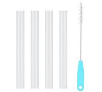 Straws Replacement for CamelBak eddy+14 oz Kids Water Bottle,CamelBak Eddy+ Straw Replacements,Accessories Set Include 4 BPA-FREE Straws and 1 Straw Cleaning Brush(14OZ)