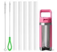 Straws Replacement for YETI Rambler Jr. 12 oz Kids Bottle, 5 Pcs | 4.65" Tall, Includes 2 cleaning straws, Compatible with YETI Rambler Jr. 12 oz Kids Bottle