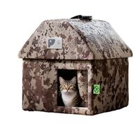 Stray Cat Shelter - Foldable Weatherproof Outdoor Pet House in Winter | Warm Shelter for Stray Cats - for Community Balcony