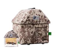 Stray Cat Shelter,Outside Winter Waterproof Foldable Soft Pad Pet House - Stray Cat Cave Feeding Station,for Community Patio Garden Yard Lawn Roadside Garage Park