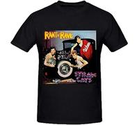 Stray Cats Rant N Rave with The Stray Cats Mens Tee Shirts T-Shirt Black XL