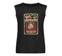 Stray Cats Rockabilly Mens Casual Sleeveless T-shirt Black Vest Tank Tee Tops XXL