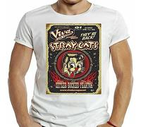 Stray Cats Rockabilly White Yellow Black Red Men'sT Shirt 100% Cotton Carl Perkins Jerry lee Lewis Eddie Cochran Retro Black M