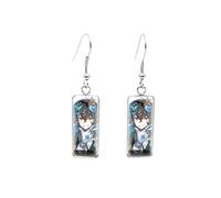 Stray Dogs Anime Akutagawa Dazai Osamu Nakahara Chuya Ryunosuke Cosplay Style Rectangle Fish Hook Earrings