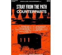 Stray From The Path Australia Tour 2018 A3 Print Poster Wall Art Home Decor Album Gift Present Photo Living Room Dining Room Bedroom Unframed Concert Tour Gig Arena Stadium Event