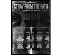 Stray From The Path UK European Tour 2017 A3 Print Poster Wall Art Home Decor Album Gift Present Photo Living Room Dining Room Bedroom Unframed Concert Tour Gig Arena Stadium Event