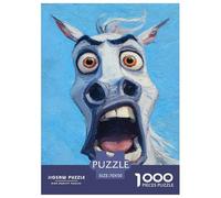 Stray Horse Jigsaw Puzzles Puzzles for Adults Kids. 1000 Piece Whimsical Challenge Toy Educational Games Home Decoration for Educational Games Gifts 70x50cm/1000pcs