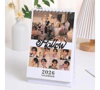 Stray-K Karma Desk Calendar 2026 K-Pop Hwang Hyun Jin Felix Table Calendar for Stay New Year Holiday (D)