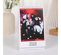 Stray-K KARMA Desk Calendar 2026 K-Pop Hwang Hyun Jin Felix Table Calendar for Stay New Year Holiday (B)
