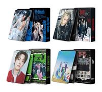 Stray-K Photocards, 4 Pack/220PCS Stray-K Lomo Cards SK New Album Postcards Cards Set Stray-K Lomo Card Postcard Birthday Gift Stray-K Cards for Fans