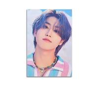 Stray Kids Art Poster Han Jisung Wall Art Canvas Aesthetic Cover Poster Vintage Music And Movies Decorative Painting for Living Room Bed Room 08x12inch(20x30cm) Unframe-style