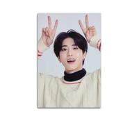Stray Kids Art Poster Han Jisung Wall Art Canvas Aesthetic Cover Poster Vintage Music And Movies Decorative Painting for Living Room Bed Room 08x12inch(20x30cm) Unframe-style