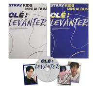 STRAY KIDS - Cle : LEVANTER [STANDARD Ver. / Random] + 2 Pin Badges + 5 Extra Photocards