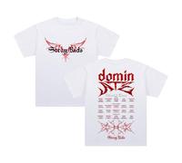Stray Kids Dominate World Tour T-Shirt Crewneck Short Sleeve Cotton Tee Women Men Streetwear Trendy Outfits (White,XS)