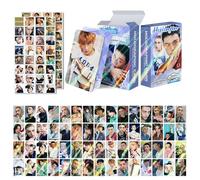 Stray Kids Laser karma Photocards 124 PCS Photo Cards with Holo Effect Stray Kids Kpop Gift Lomo Cards Merch for Boys and Girls (Hyunjin)