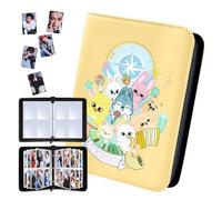 Stray Kids Photocard Binder: Kpop Photocard Binder with 400 Card Pockets - SKZ Skzoo Photocards Holder - Stray Kids Merch (Yellow)