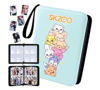 Stray Kids Photocard Binder: Kpop Photocard Binder with 400 Card Pockets - SKZ Skzoo Photocards Holder - Stray Kids Merch (Blue-2)