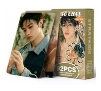 Stray Kids Photocards 92 PCS Stray Kids Hollow Photo Cards Stray Kids lomo Card Gift Lomo Cards Merch for Stray Kids Boys and Girls (Bang Chan)