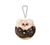 Stray-Kids Plushdoll Keychain 10cm Donut Plush Series SK-Zoo Keyring 'STAY' Cute Key Chain Pendant (SEUNGMIN)