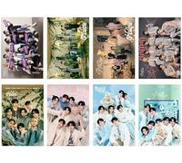 Stray Kids Posters,8 Sheets Stray Kids Wall Poster Room Decoration (16" X 11")(Red)