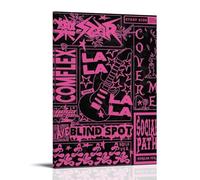 Stray Kids Rock-Star Poster Art Decorative Painting Gifts Moisture-Proof Fade Resistant Art Gifts Waterproof Fouling Home Store Decoration12x18inch(30x45cm) Frame-style