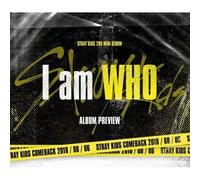 STRAY KIDS - STRAY KIDS [I AM WHO] 2nd Mini Album 2Ver Set 2CD+2ea PhotoBook+6p QR PhotoCard+2p Lyrics Poster+Pre-Order(PostCardBook+Sticker)+TRACKING NUMBER K-POP SEALED