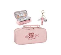 Stray Merch SKZ Stay K-Pop Pencil Case Pink - Multifunctional Pencil Case with Keyring, Large School Case for School, University & Fans