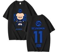 StrayKids T-Shirt Cotton Blouse Unisex SKZ Skzoo Tshirt Karma Bang Chan Chanbin Lee Know Hyunjin Han Felix Seungmin I.N Fans Round Neck Looser Short Sleeve Top