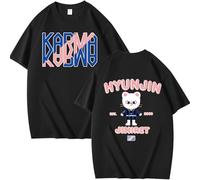 StrayKids T-Shirt Cotton Blouse Unisex SKZ Skzoo Tshirt Karma Bang Chan Chanbin Lee Know Hyunjin Han Felix Seungmin I.N Fans Round Neck Looser Short Sleeve Top