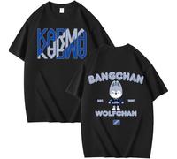 StrayKids T-Shirt Cotton Blouse Unisex SKZ Skzoo Tshirt Karma Bang Chan Chanbin Lee Know Hyunjin Han Felix Seungmin I.N Fans Round Neck Looser Short Sleeve Top
