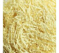 STRBOXONG 1LB (455g) Pale Yellow Shredded Tissue Paper for Packing Gift Boxes - Premium Crinkle Cut Gift Box Filling Shredded Paper, Recyclable Hamper Fillers for Packaging, Crafting & Gifting
