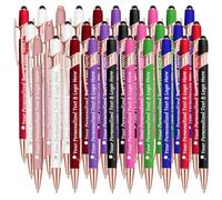 STREADVE Personalised Pen Add Your Own Logo Name Pens 30 Engraved Customised Ballpoint Pen Writing Stylus Pen Custom Business Hotel Reception Promotion Gift Unique Present