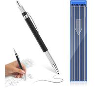 Streak Welder Pencil With 13 Pcs 2.0mm Pencil Refills,carpenters Pencils Mechanical Set Metal Mechanical Pencil With Refill,automatic Mechanical Pencil For Writing Art Sketching Construction Draft
